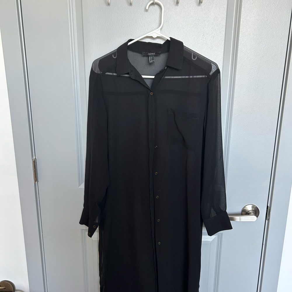 Black Sheer Women’s Shirt